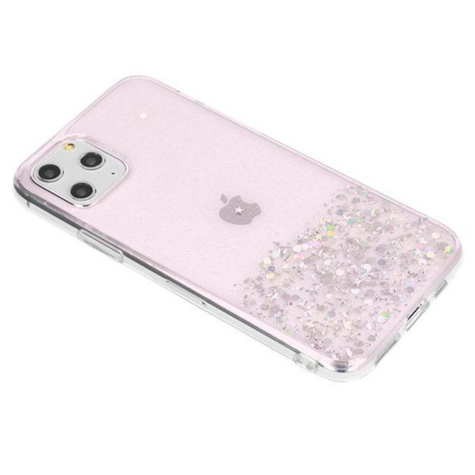 Silikonski ovitek z bleščicami SPARKLE za Samsung Galaxy A32 A326 5G - prozorno roza 3