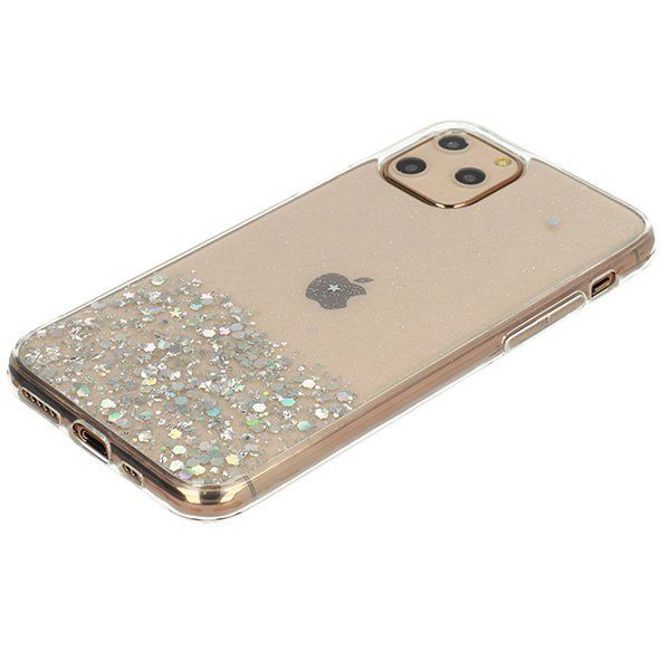 Silikonski ovitek z bleščicami SPARKLE za Samsung Galaxy S21 Plus G996 - prozoren 4