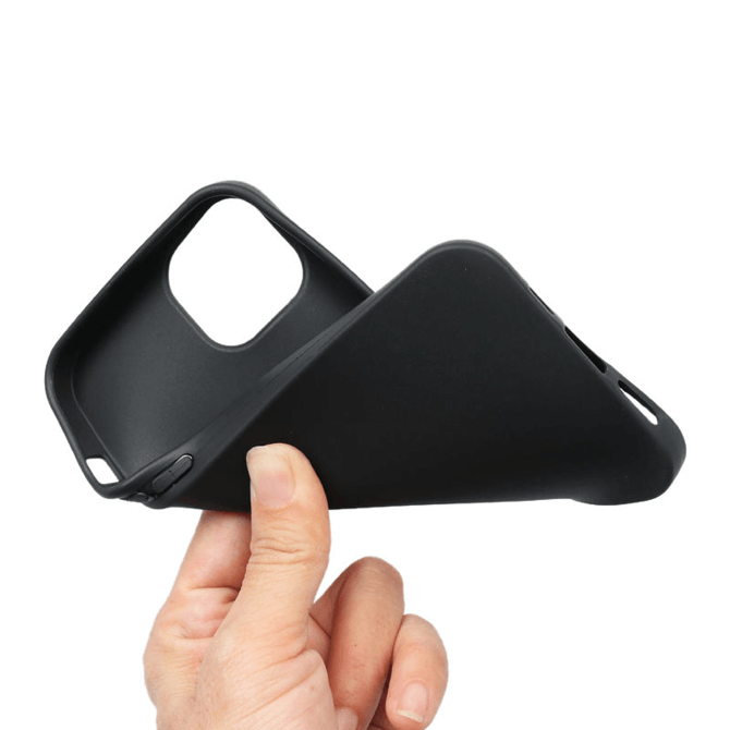 Silikonski ovitek za iPhone 14 Pro - mat črn 5
