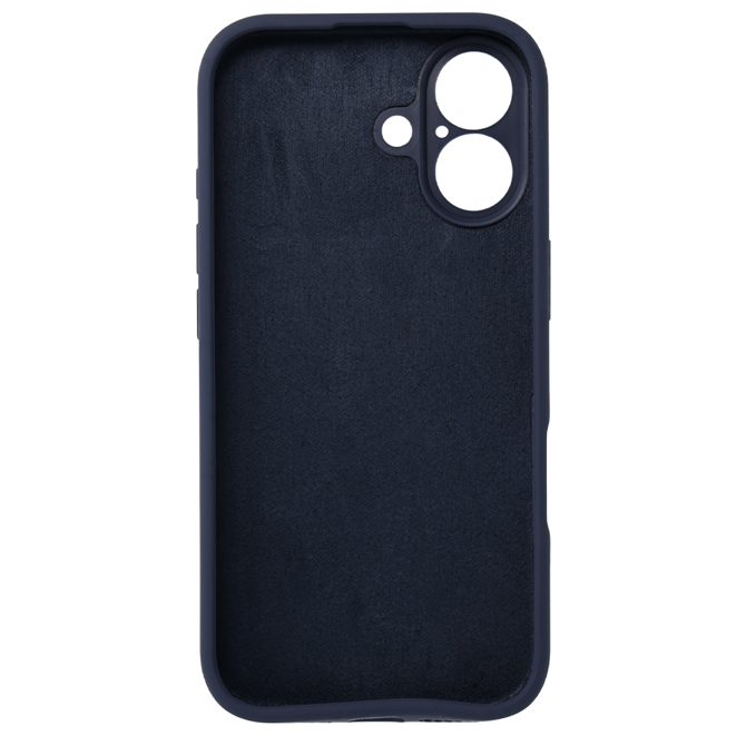 Silikonski ovitek za iPhone 17 - mat liquid - temno moder 2