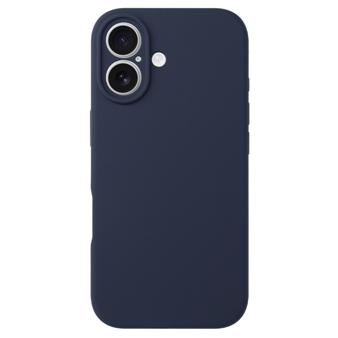 Silikonski ovitek za iPhone 17 - mat liquid - temno moder 3