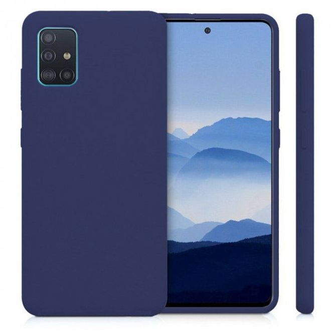 Silikonski ovitek za Samsung Galaxy A12 A125 - mat moder 2