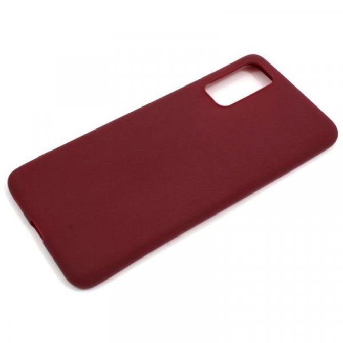 Silikonski ovitek za Samsung Galaxy A42 5G A426 - mat bordo rdeč 2