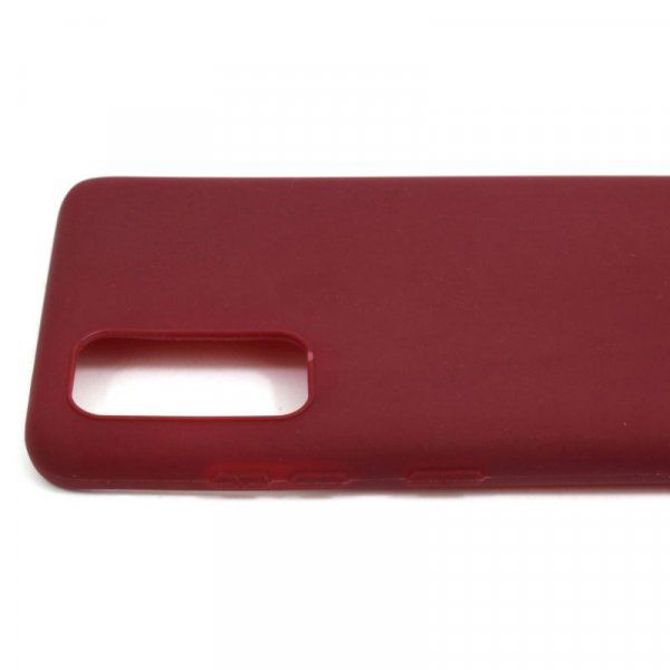 Silikonski ovitek za Samsung Galaxy A42 5G A426 - mat bordo rdeč 3