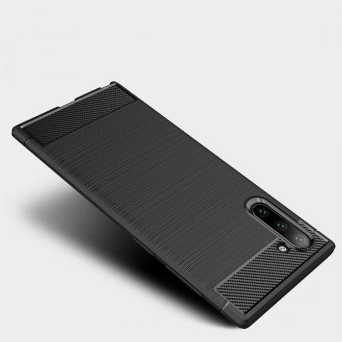 Silikonski ovitek za Samsung Galaxy Note 10 N970 - mat carbon črn 3