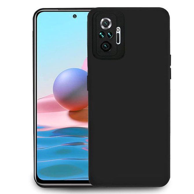 Silikonski ovitek za Xiaomi Redmi 10 - mat črn 2