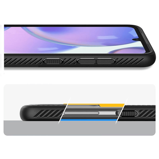 Spigen Liquid Air silikonski ovitek za Samsung Galaxy A33 A336 5G črn 2