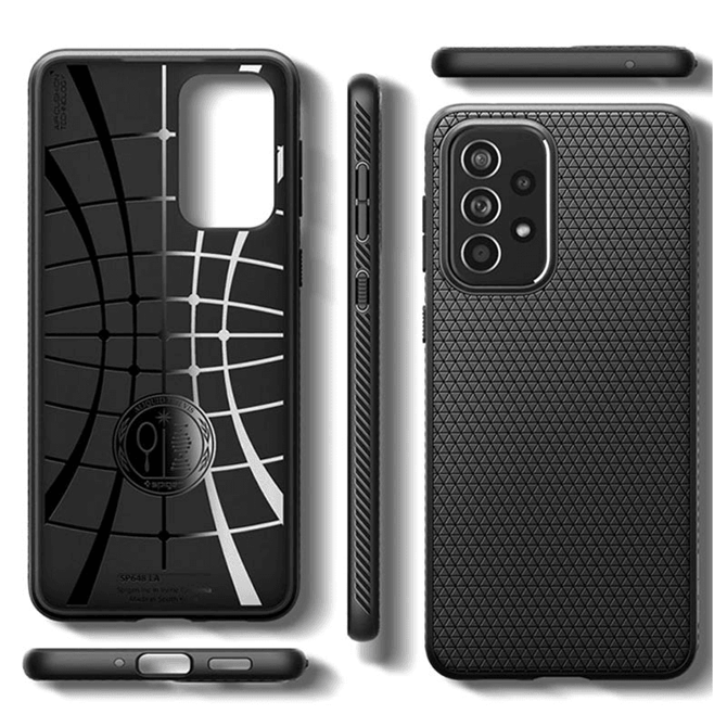 Spigen Liquid Air silikonski ovitek za Samsung Galaxy A33 A336 5G črn 3