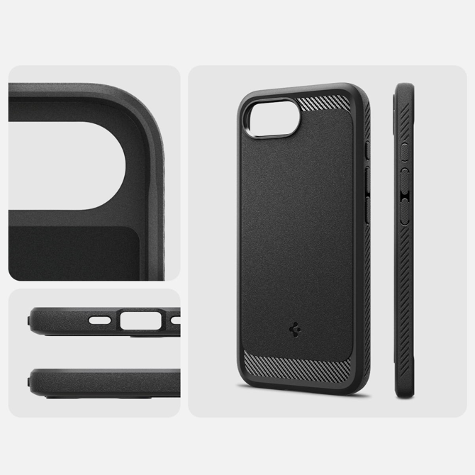 Spigen Rugged Armor MagSafe silikonski ovitek za iPhone 16e / iPhone 17e 2