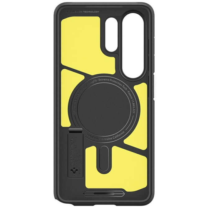Ovitek za telefon Spigen Tough Armor silikon, odporen na udarce, vgrajeno stojalo, za Samsung Galaxy S26 Ultra 5G, siv 3