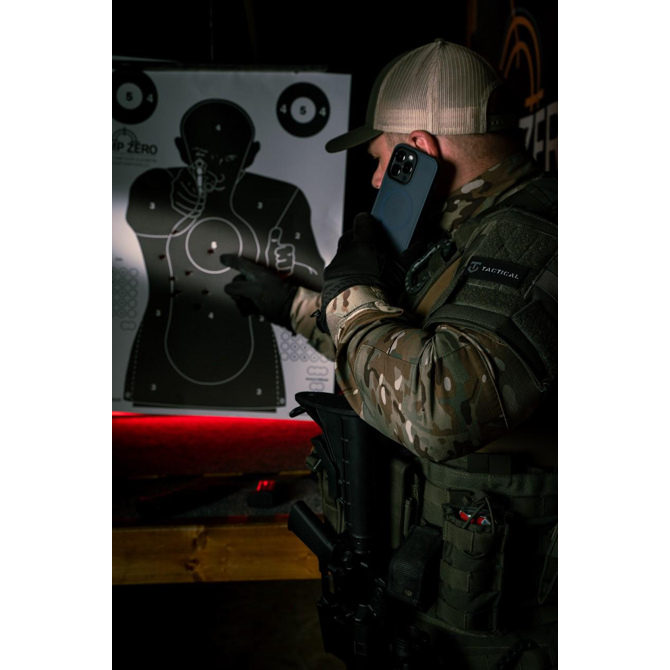 Tactical Asphalt MagForce silikonski ovitek za Samsung Galaxy S25 Ultra 5G - prozorno črn 4