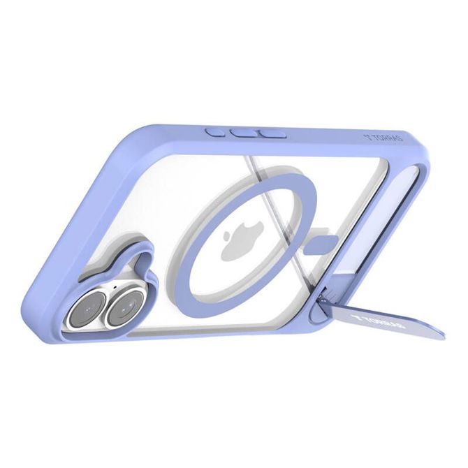 Ovitek Torras Pstand Series za iPhone 16 (moder) 3
