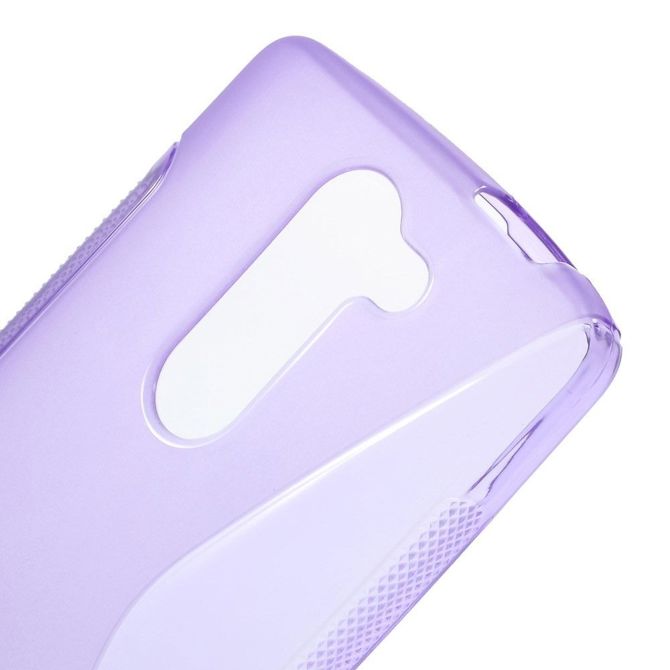 TPU gel ovitek S-Line za LG L Bello - vijoličen 4