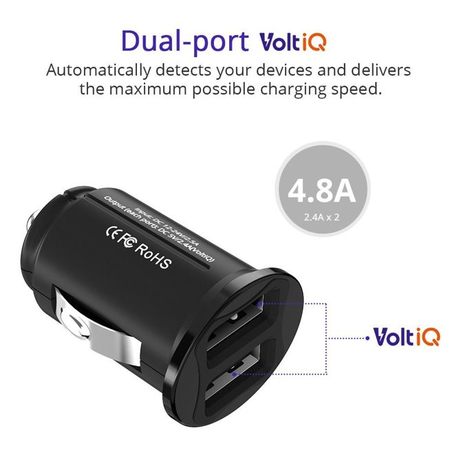 Avtopolnilec Tronsmart C24 Dvojni USB z VoltiQ tehnologijo 3