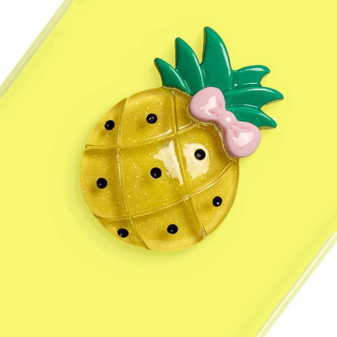 Ovitki za telefon Onasi Tutti Frutti 2v1 za Samsung Galaxy A36, rumen – dvoslojna zaščita, TPU+PC, frosted efekt, 3D sadni motiv, izboljšan oprijem 6