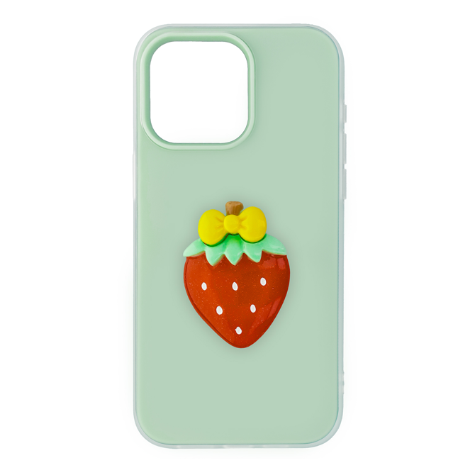 Ovitki za telefon Onasi Tutti Frutti 2v1 za Samsung Galaxy A36, dvoslojna zaščita, TPU+PC, frosted efekt, 3D sadni motiv, zelen 2