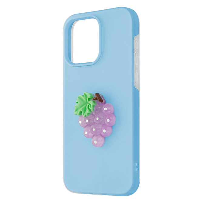 Ovitek za telefon Onasi Tutti Frutti 2v1 Samsung Galaxy S26 Plus 5G, dvoslojna zaščita, frosted efekt, modra barva, 3D sadni motiv 3