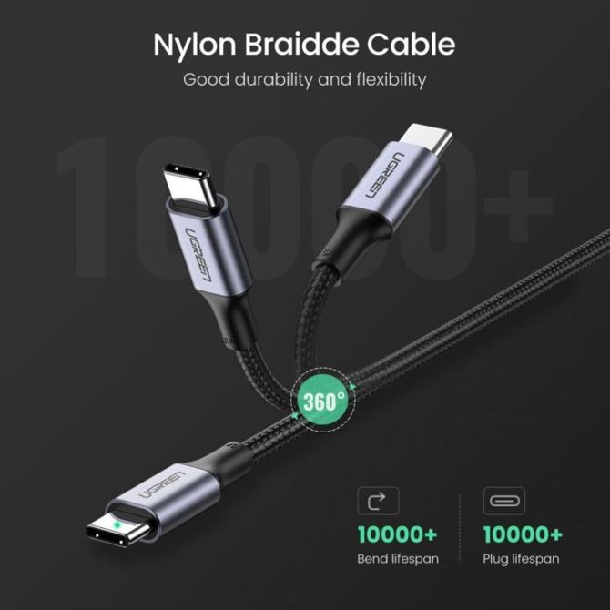 Ugreen 100W PD kabel USB-C 3m - polybag 4