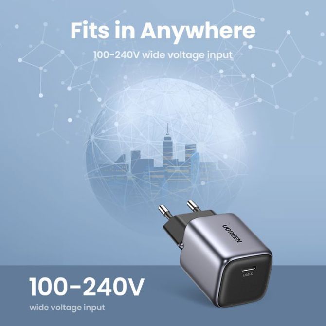 Ugreen Nexode 20W USB C Polnilnik GaN II PD 3.0 6