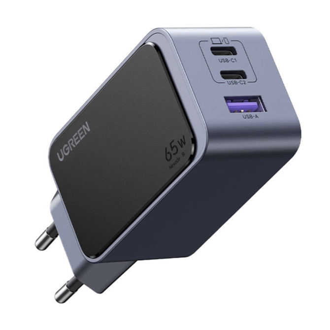 Hišni polnilec Ugreen Nexode S 65W 2x USB-C + 1x USB-A polnilec - 35042 2