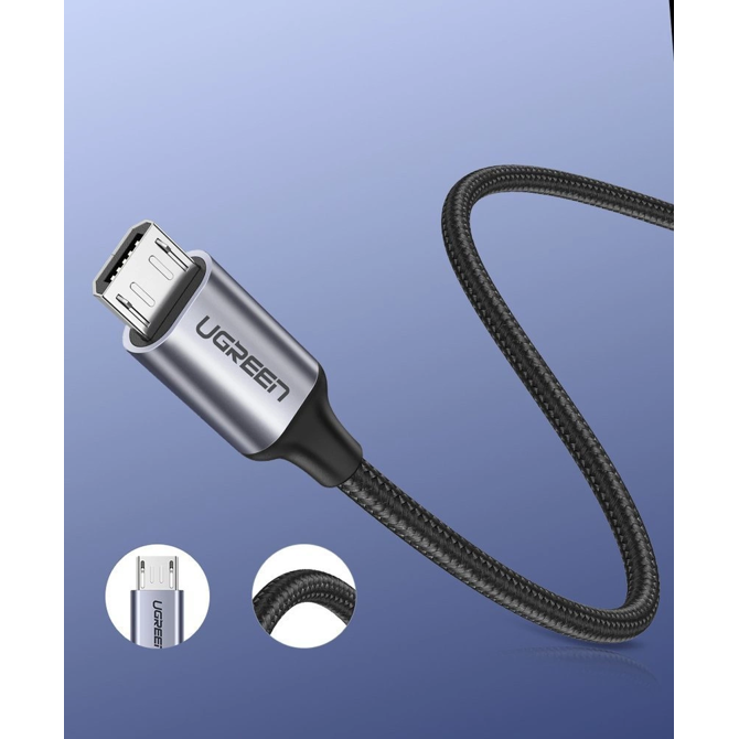 Ugreen USB-A na micro USB 2.4A kabel - 1m 2