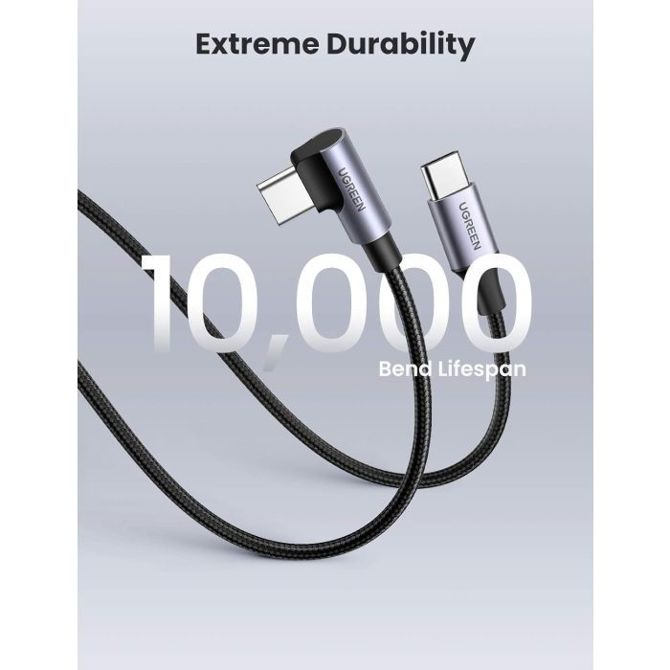 Ugreen USB-C na kotni USB-C kabel 60W 2M 3