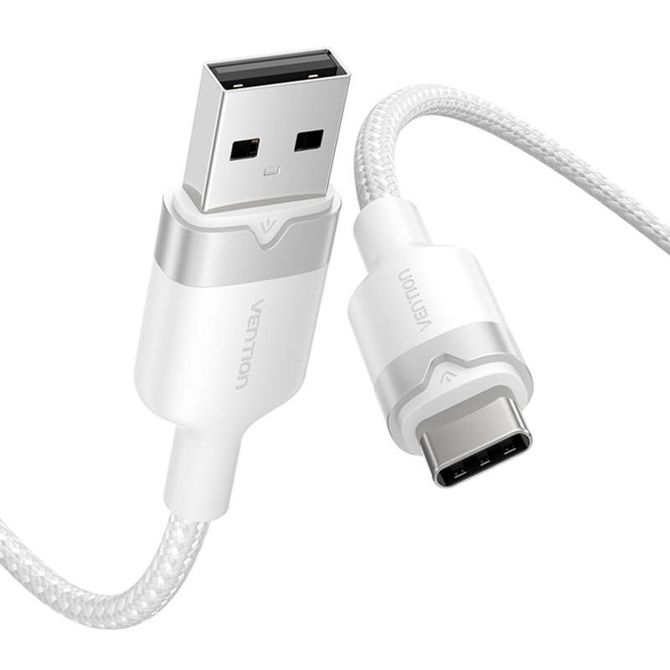 Kabel USB 2.0 A na USB-C 3A Vention CTNWH 2M (bel) 2