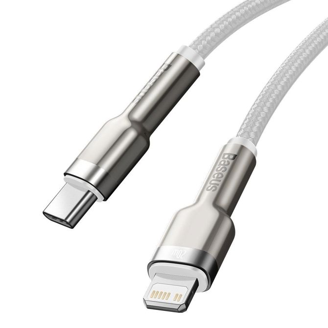 USB-C kabel za Lightning Baseus Cafule, PD, 20W, 1m (bel) 5