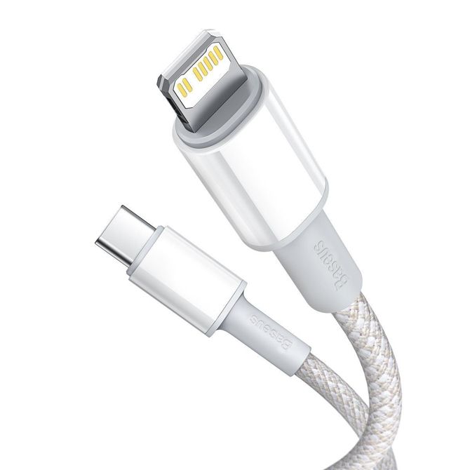 Pleteni kabel visoke gostote USB-C na Lightning Baseus, 20 W, PD, 2 m (bel) 2