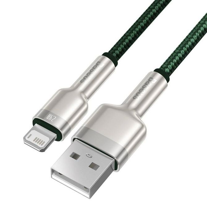 USB kabel za Lightning Baseus Cafule, 2.4A, 1m (zelen) 3
