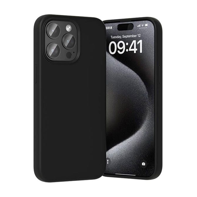 Silikonski ovitek Vention KUFB0-40 za iPhone 15 Pro Max (črn) 2