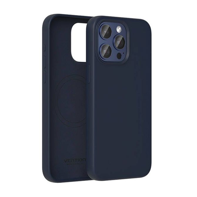 Silikonski ovitek Vention KUFL0-40 za iPhone 15 Pro Max (moder) 2