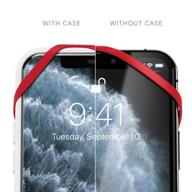 Vonmählen INFINITY® univerzalni pas za telefon, silikonski, združljiv z vsemi telefoni, rdeč 3