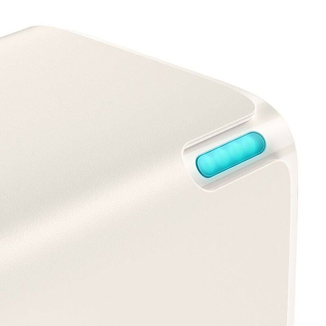 Stenski polnilnik Baseus GaN5 2x USB-C + USB, 65W + kabel 1m (bel) 5