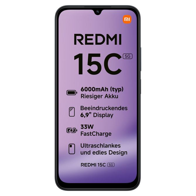 Xiaomi Redmi 15C 5G Dual Sim 4RAM 128GB polnočno črna 2