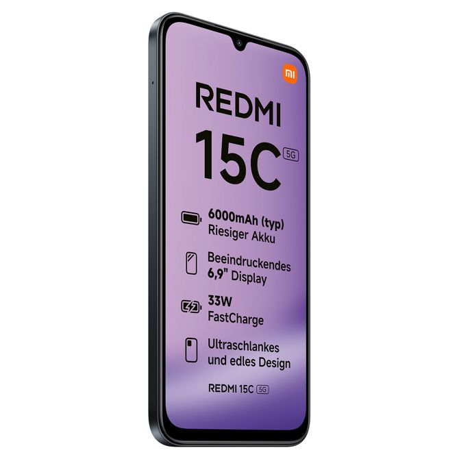 Xiaomi Redmi 15C 5G Dual Sim 4RAM 128GB polnočno črna 3