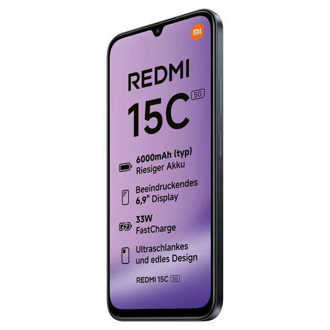 Xiaomi Redmi 15C 5G Dual Sim 4RAM 128GB polnočno črna 4