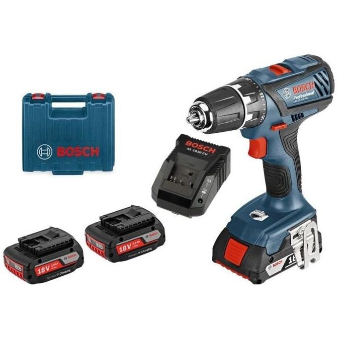 Aku. vrtalni vijačnik  BOSCH  GSR 18-2-Li Plus