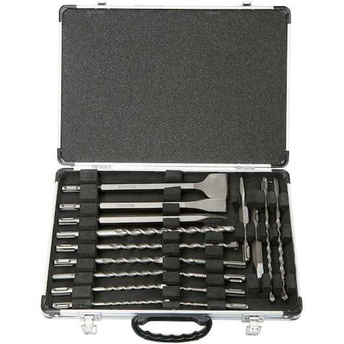17-delni komplet dleta in svedrov Makita D-42444 SDS+ komplet svedrov in dleta