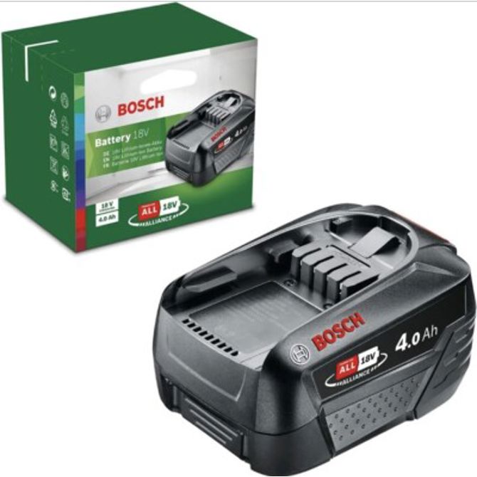 Akumulatorska baterija Bosch PBA 18V 4.0Ah WC (črna, POWER FOR ALL ALLIANCE)