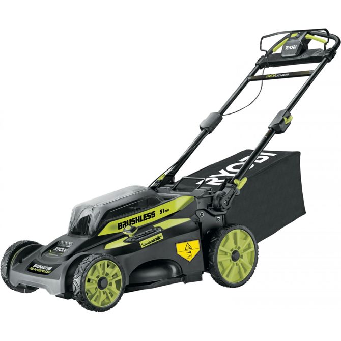 Akumulatorska kosilnica Ryobi MAX POWER RY36LMX51A-160, 36 voltov (zelena/črna, 6 Ah litij-ionska baterija, samohodna)