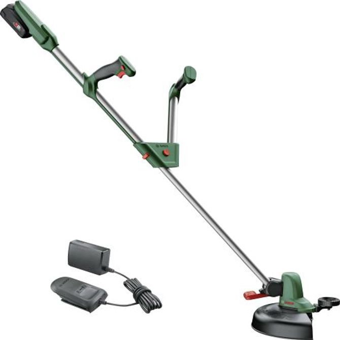 Akumulatorska kosilnica z nitjo Bosch UniversalGrassCut 18V-260, Li-Ion baterija 2,0 Ah, Power For All Alliance, zeleno-črna