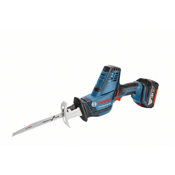 Akumulatorska sabljasta žaga Bosch GSA 18V-LI C Professional Solo, 18V, brez baterije in polnilca, modra/črna