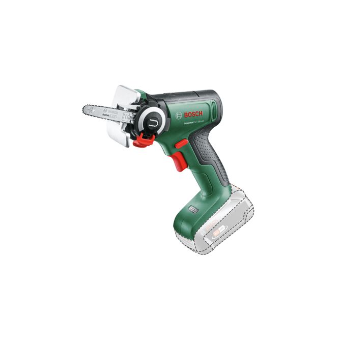 Akumulatorska verižna žaga Bosch NanoBlade UniversalCut 18V-65 (zelena/črna, brez baterije in polnilnika, POWER FOR ALL ALLIANCE)