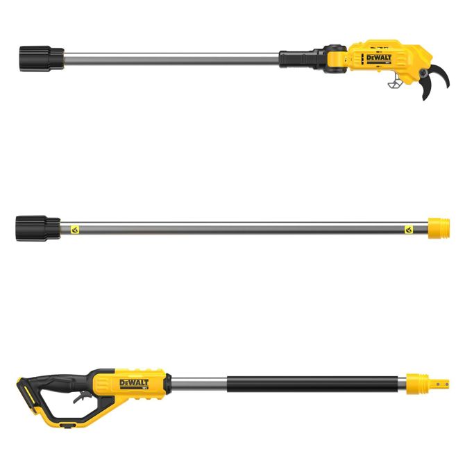 Akumulatorske teleskopske škarje za obrezovanje DeWalt DCMPP569N  18 voltov (rumene/črne, brez baterije in polnilnika)