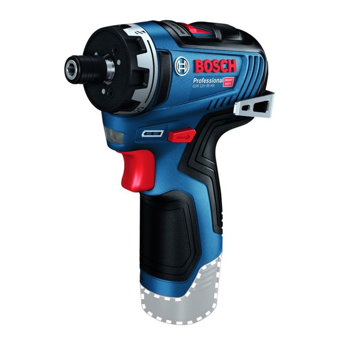 Akumulatorski vijačnik Bosch GSR 12V-35 HX Solo Professional, 12 V, brez baterije in polnilca, v L-BOXX, modra/črna