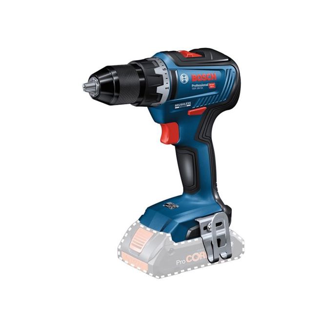 Akumulatorski vrtalni vijačnik Bosch GSR 18V-55 Professional Solo, 18V, brez baterije in polnilca, modra/črna