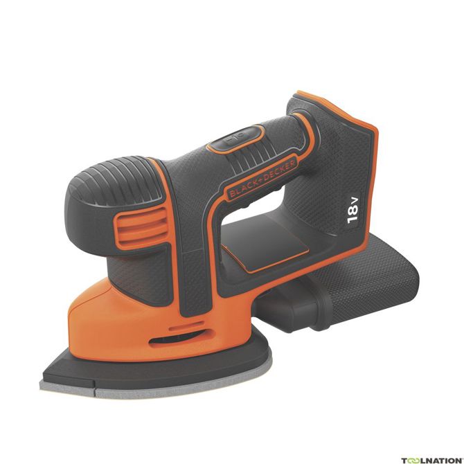 Akumulatorski delta brusilnik Black &amp; Decker Mouse BDCDS18N, 18 voltov (oranžno/črn, brez baterije in polnilnika)
