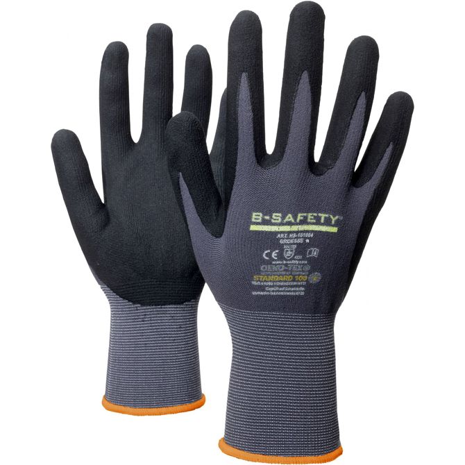 B-SAFETY HS-101004-8 ClassicLine Nitril nitril  delovne rokavice Velikost (rokavice): 8 EN 388   CAT II 1 kos