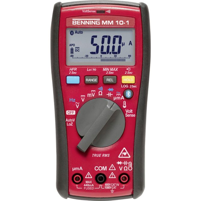 Benning MM 10-1 ročni multimeter  digitalni zapisovalnik podatkov, LoZ CAT IV 600 V Prikaz (štetje): 6000